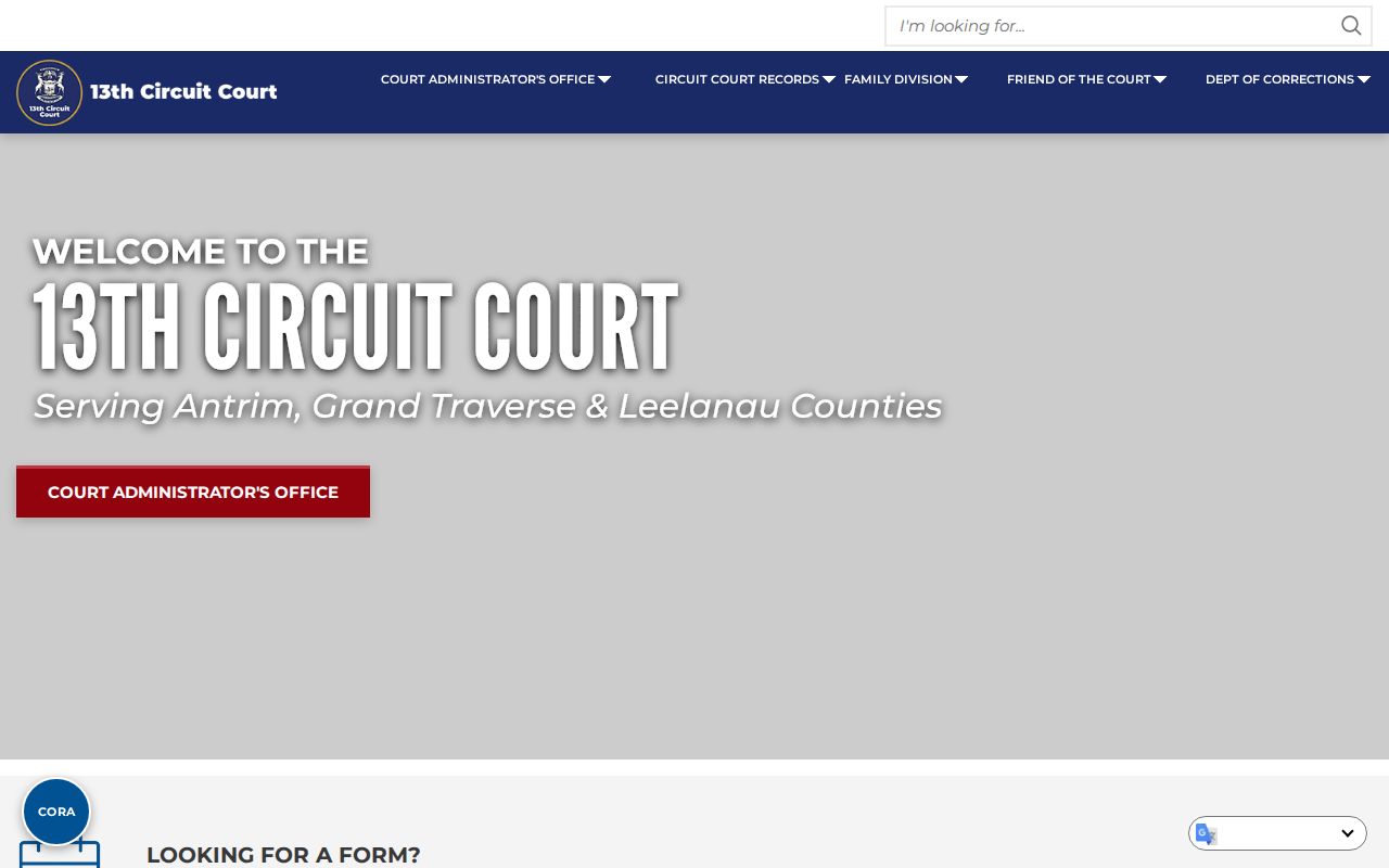 Grand Traverse County 13th Circuit criminal court case office