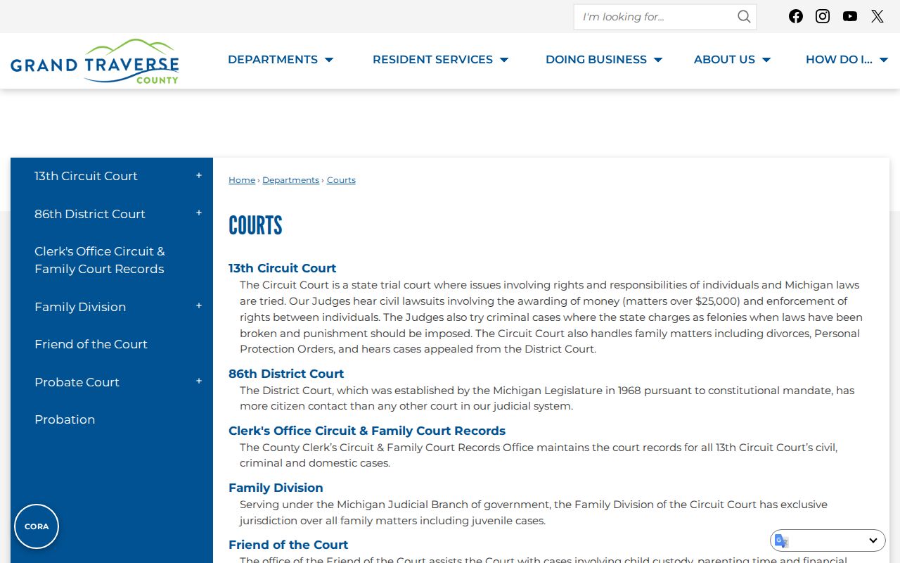 Grand Traverse County criminal court records overview